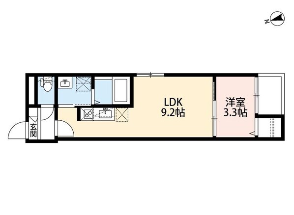 鶴里駅 徒歩7分 2階の物件間取画像